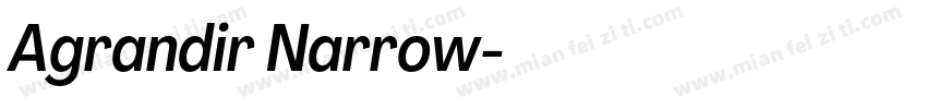 Agrandir Narrow字体转换
